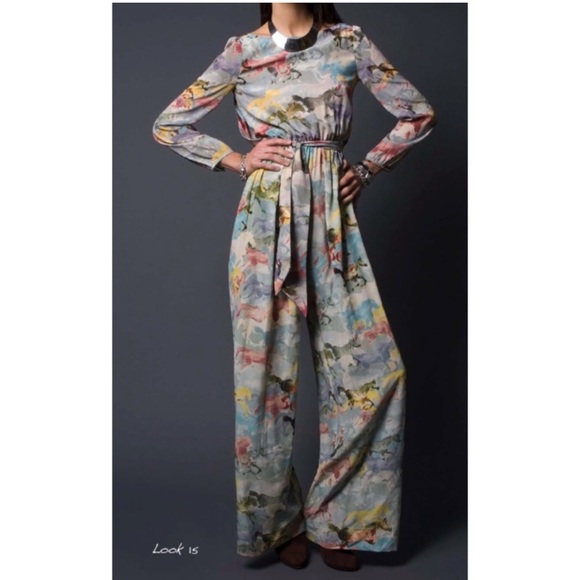 Anthropologie Multicolor Floral Jumpsuit - Picture 2 of 15